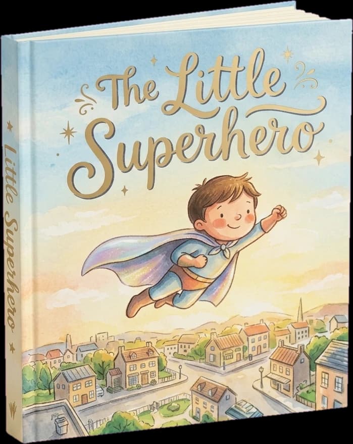 The Little Superhero — the printed hardcover